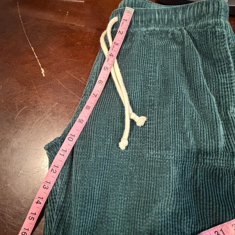 AERIE Women Corduroy Wide Leg Pants‎ Size M Relaxed Drawstring Boho Casual Soft - Picture 10 of 12
